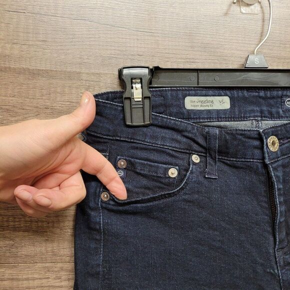 AG Adriano Goldschmied The Jegging Super Skinny Fit Jeans Womens 28 Dark Blue - Picture 7 of 15
